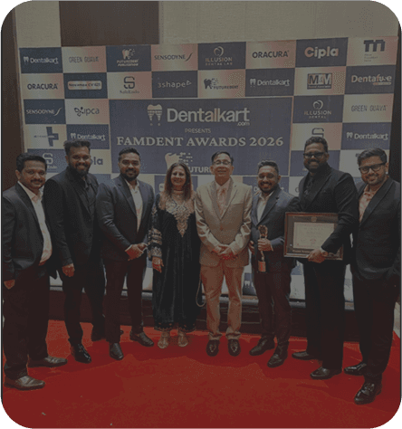 Elite Dental Studio team at the Famdent Awards ceremony