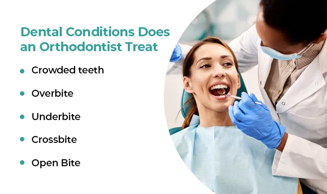 dental conditions does an orthodontist treat