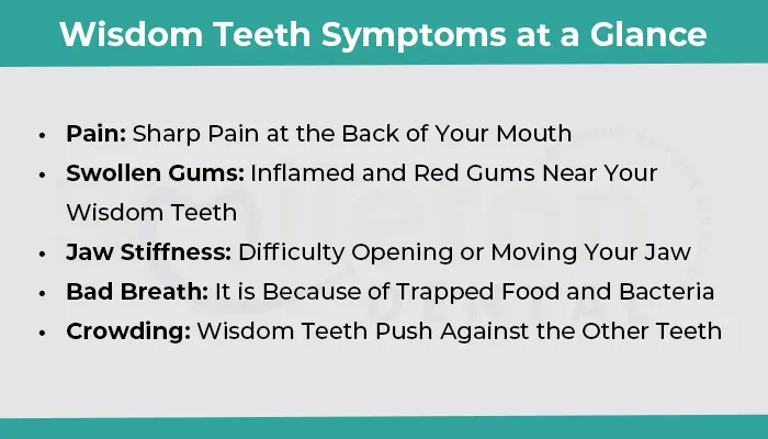 signs you might need wisdom teeth removal 