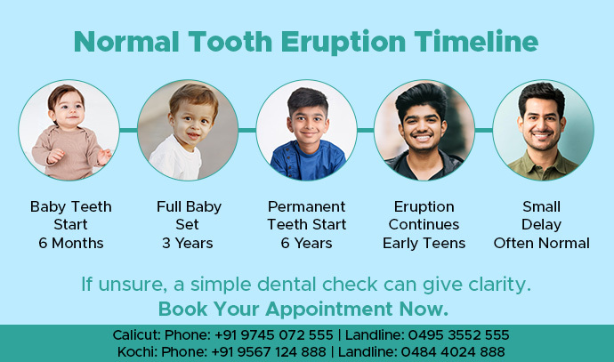 elite dental studio normal tooth eruption timeline