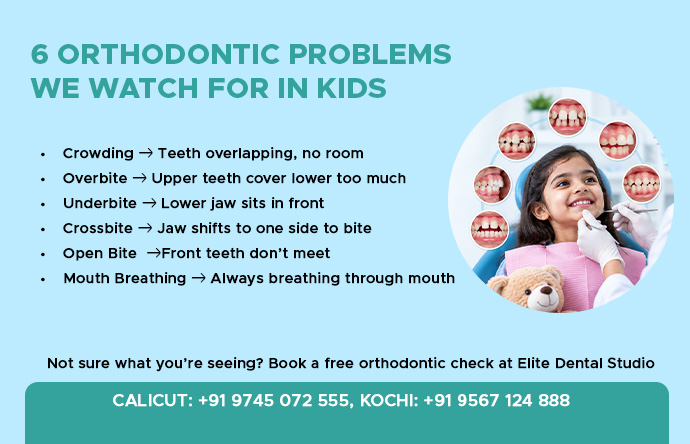 6 orthodontic problems we watch for in kids